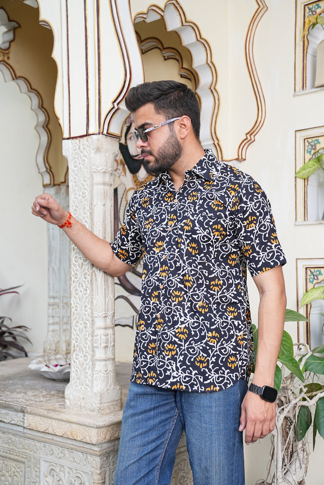 Men’s Pure Cotton Handblock Shirts – Comfortable & Sustainable