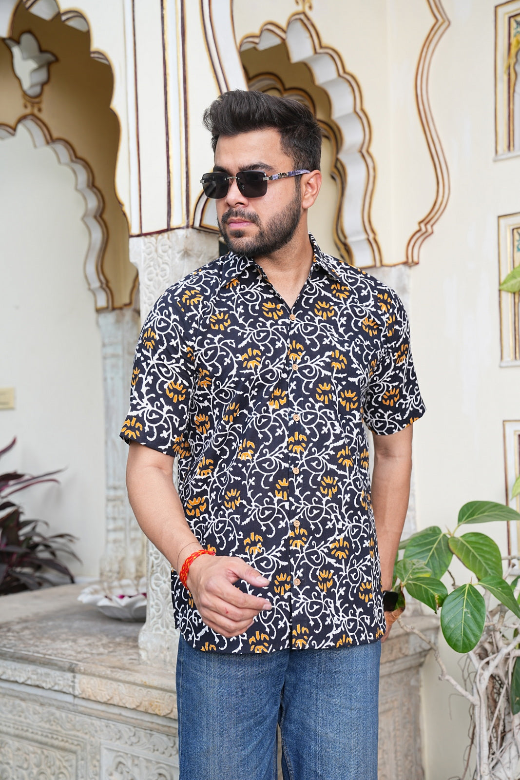 Men’s Pure Cotton Handblock Shirts – Comfortable & Sustainable