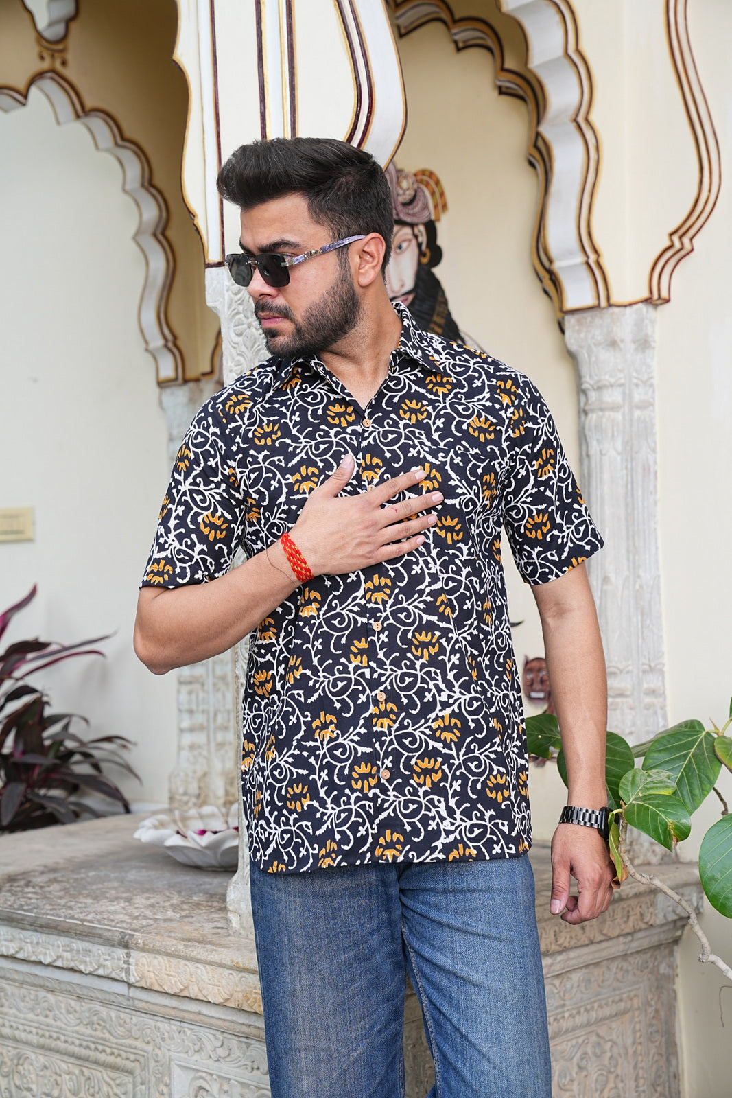 Men’s Pure Cotton Handblock Shirts – Comfortable & Sustainable