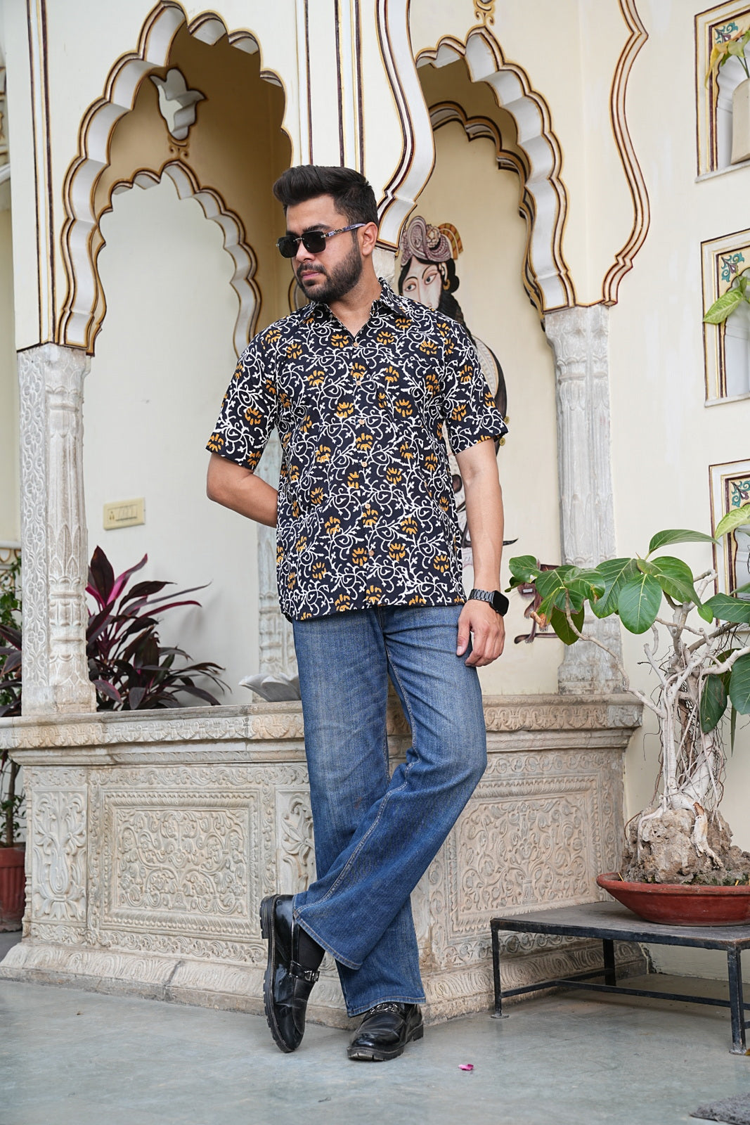 Men’s Pure Cotton Handblock Shirts – Comfortable & Sustainable