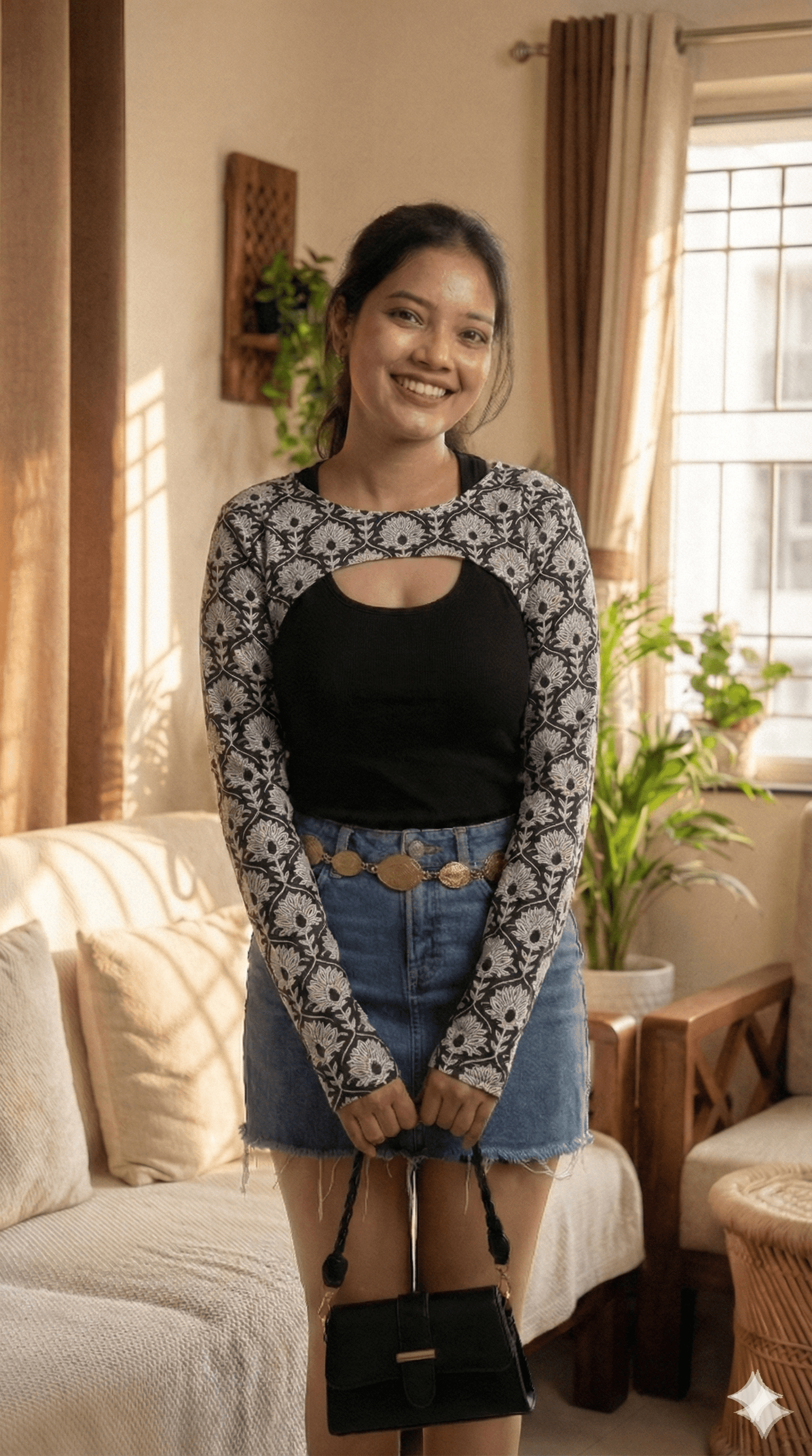 Corset Convertible Handblock Printed Cotton Kurti | House of the Handblock