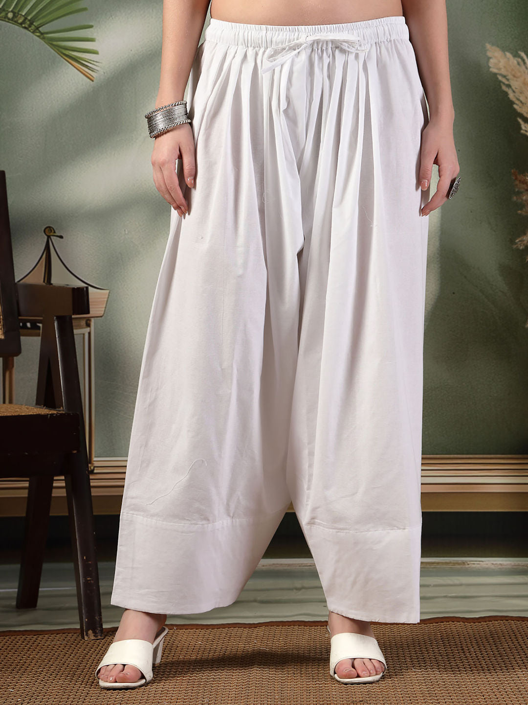 Trending Farsi Cotton Salwar (Non-Transparent) | 38” Length | All Sizes & Plus Size Available | House of the Handblock