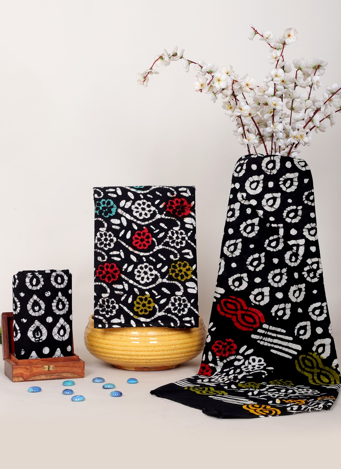 Handblock Printed Unstitched Cotton Suit Set – House of the Handblock