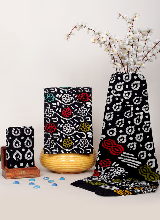 Handblock Printed Unstitched Cotton Suit Set – House of the Handblock