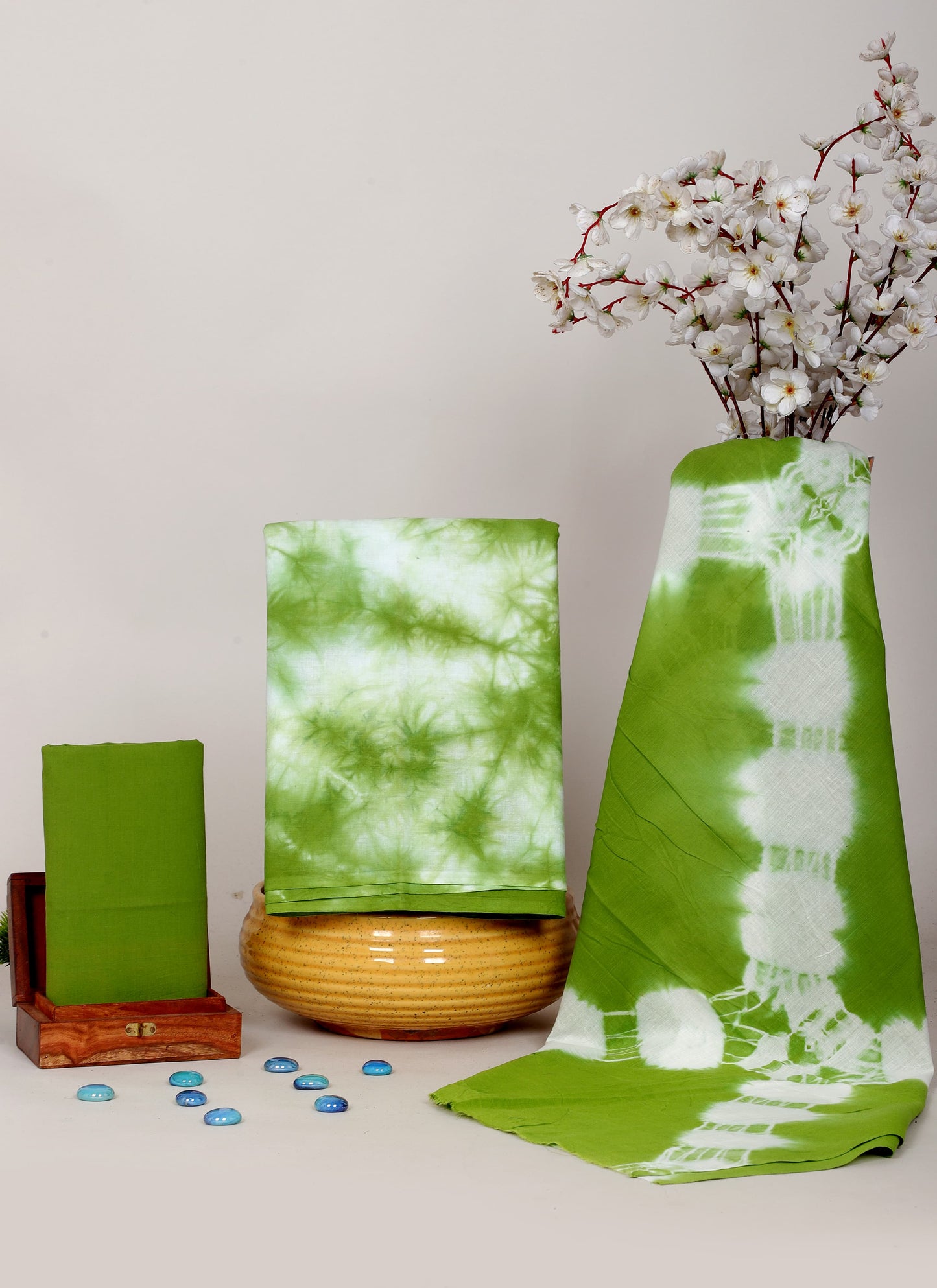 Handblock Printed Unstitched Cotton Suit Set – House of the Handblock