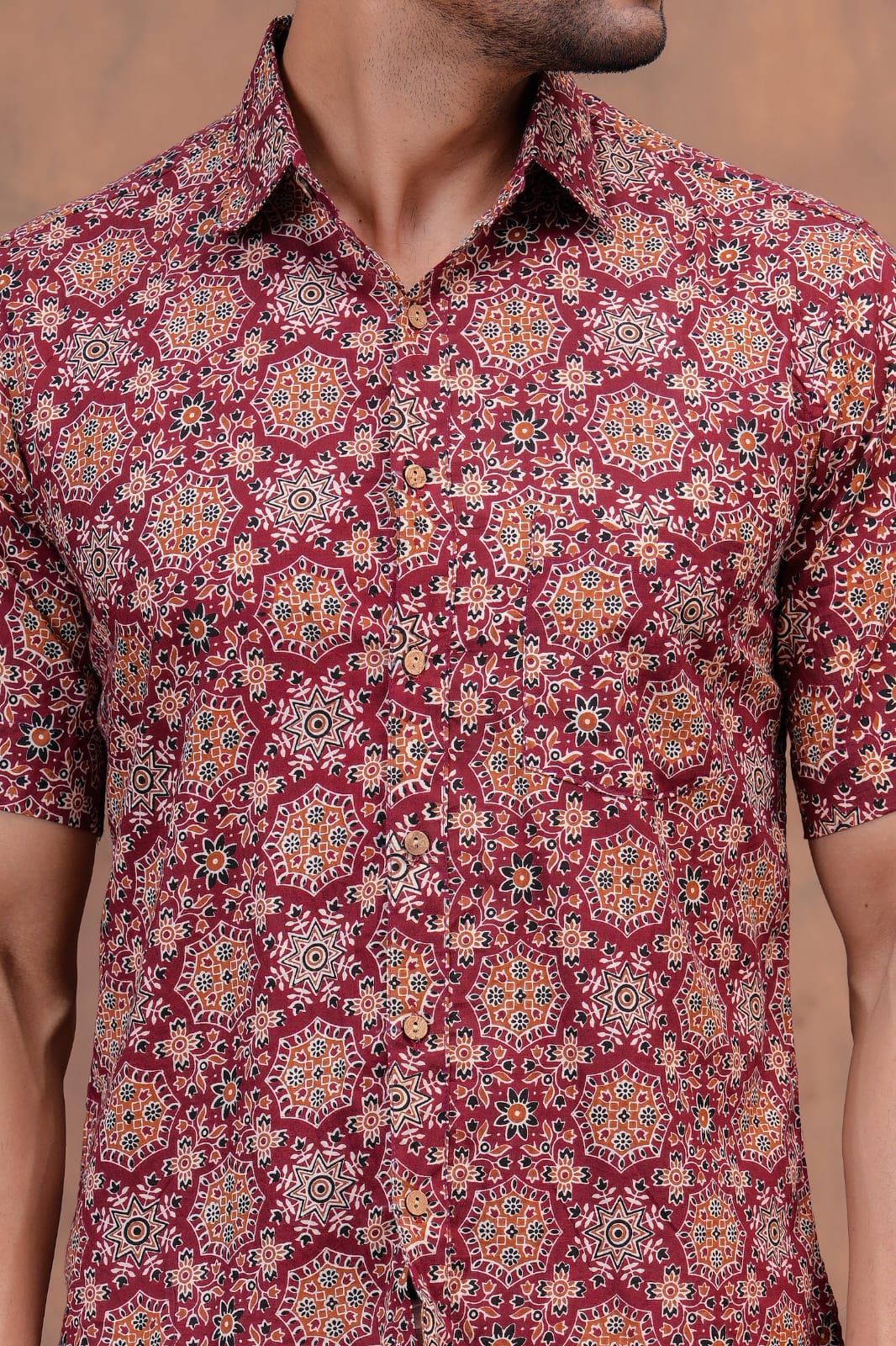 Couple Dress Set – Hand Block Printed Men’s Cotton Shirt & Women’s Midi Dress | House of the Handblock