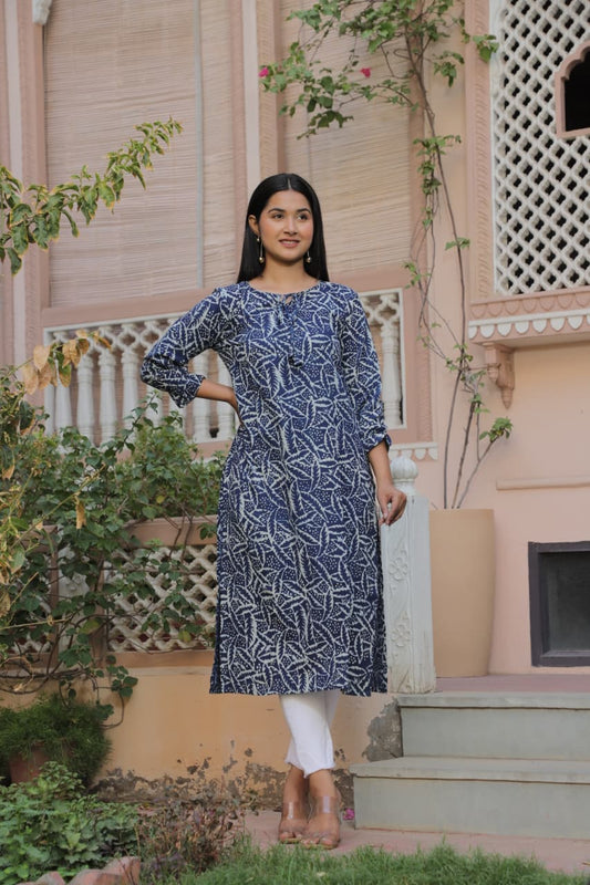 Summer Office Collection of Handblock Cotton Kurtis-House of the Handblock Jaipur
