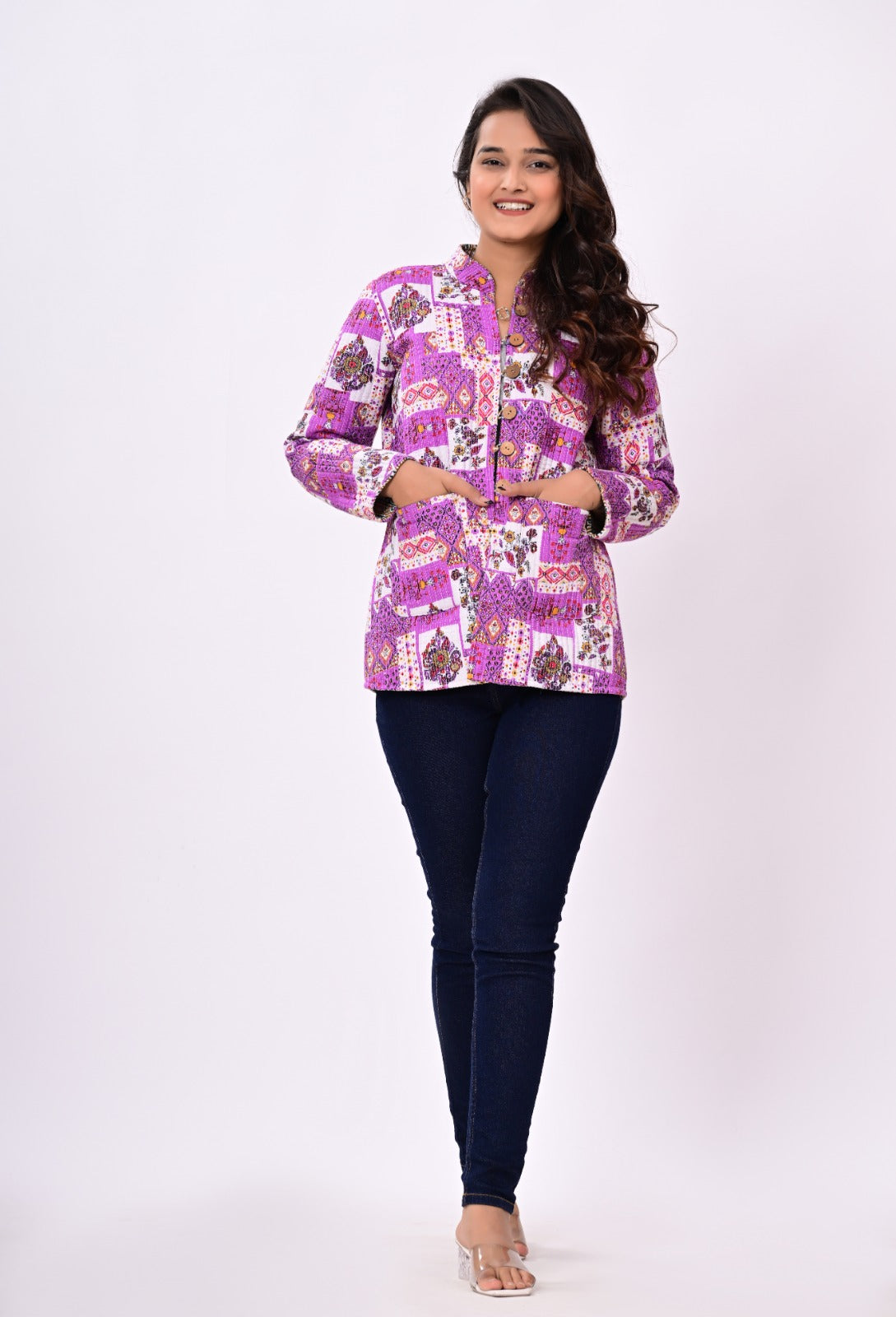 Jaipuri Quilted Reversible Cotton Winter Jacket | Custom Prints | Sizes XXS–7XL | House of the Handblock