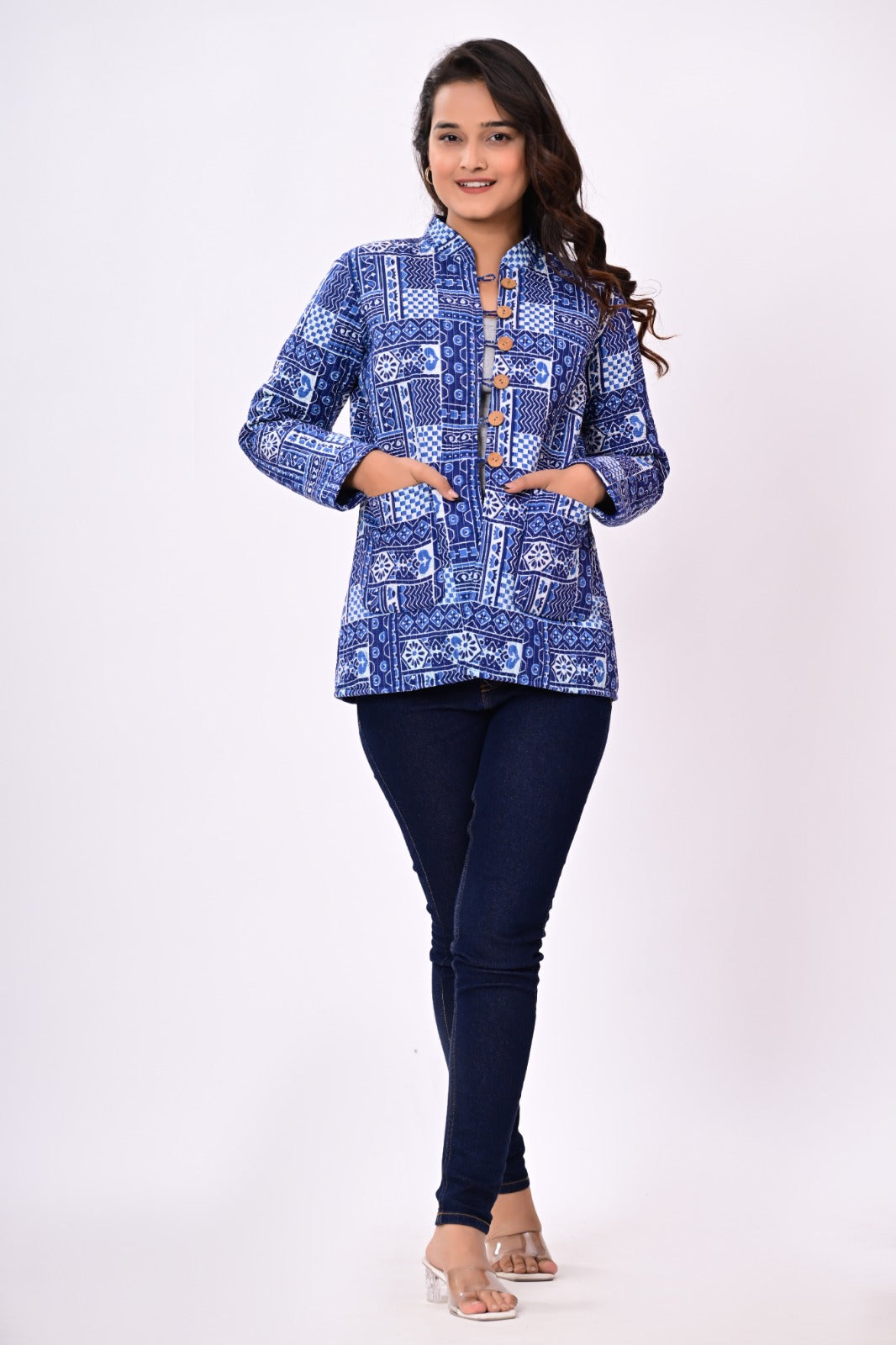 Jaipuri Quilted Reversible Cotton Winter Jacket | Custom Prints | Sizes XXS–7XL | House of the Handblock