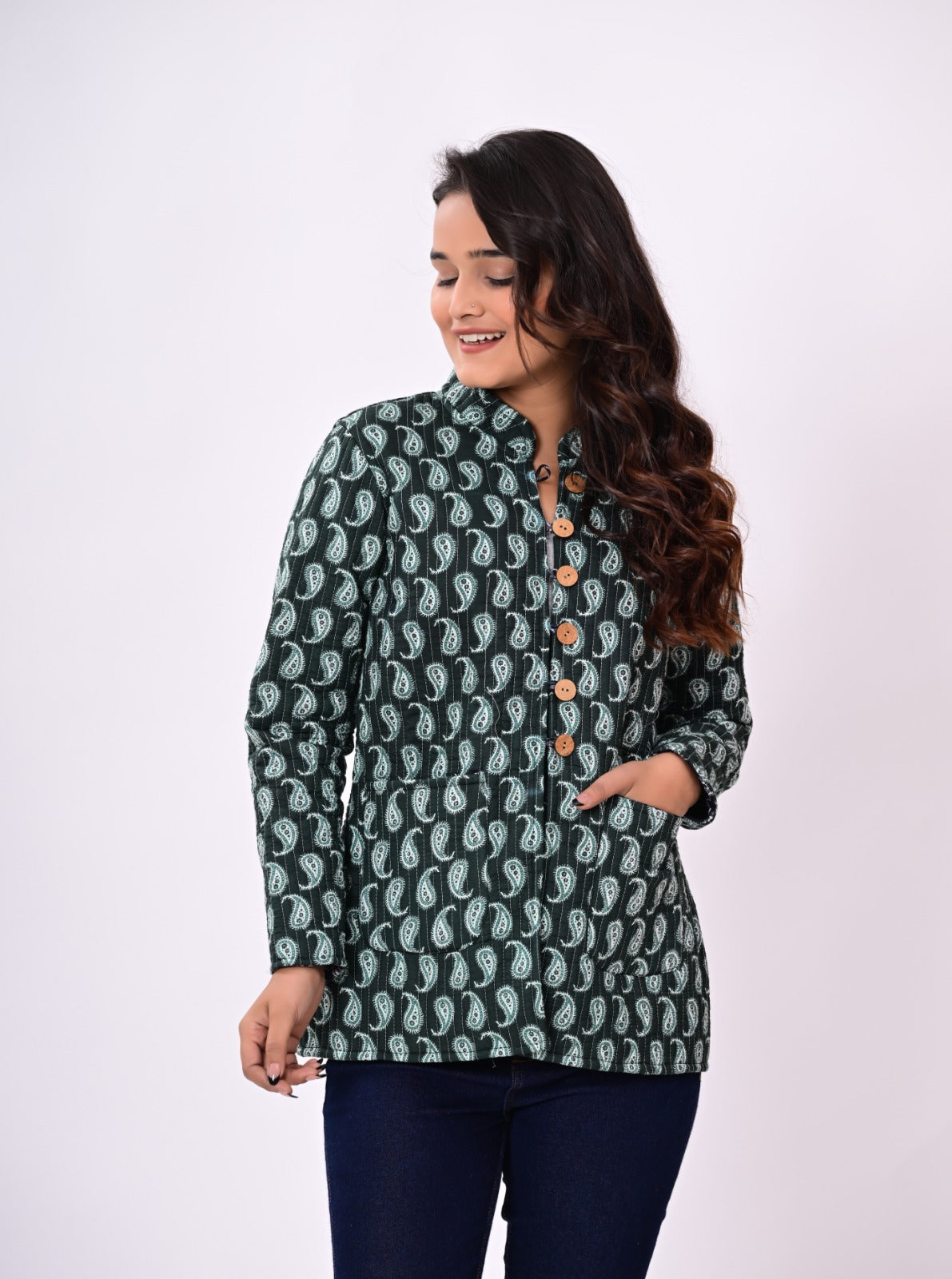 Jaipuri Quilted Reversible Cotton Winter Jacket | Custom Prints | Sizes XXS–7XL | House of the Handblock