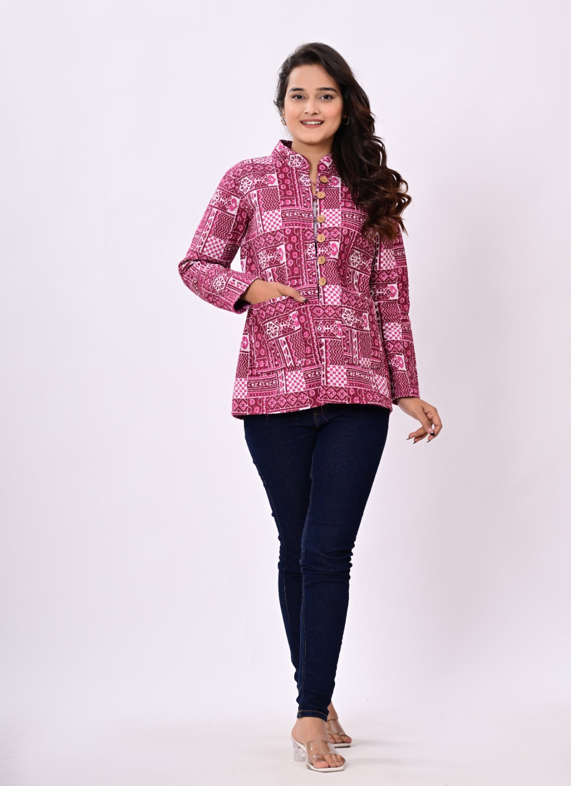 Jaipuri Quilted Reversible Cotton Winter Jacket | Custom Prints | Sizes XXS–7XL | House of the Handblock