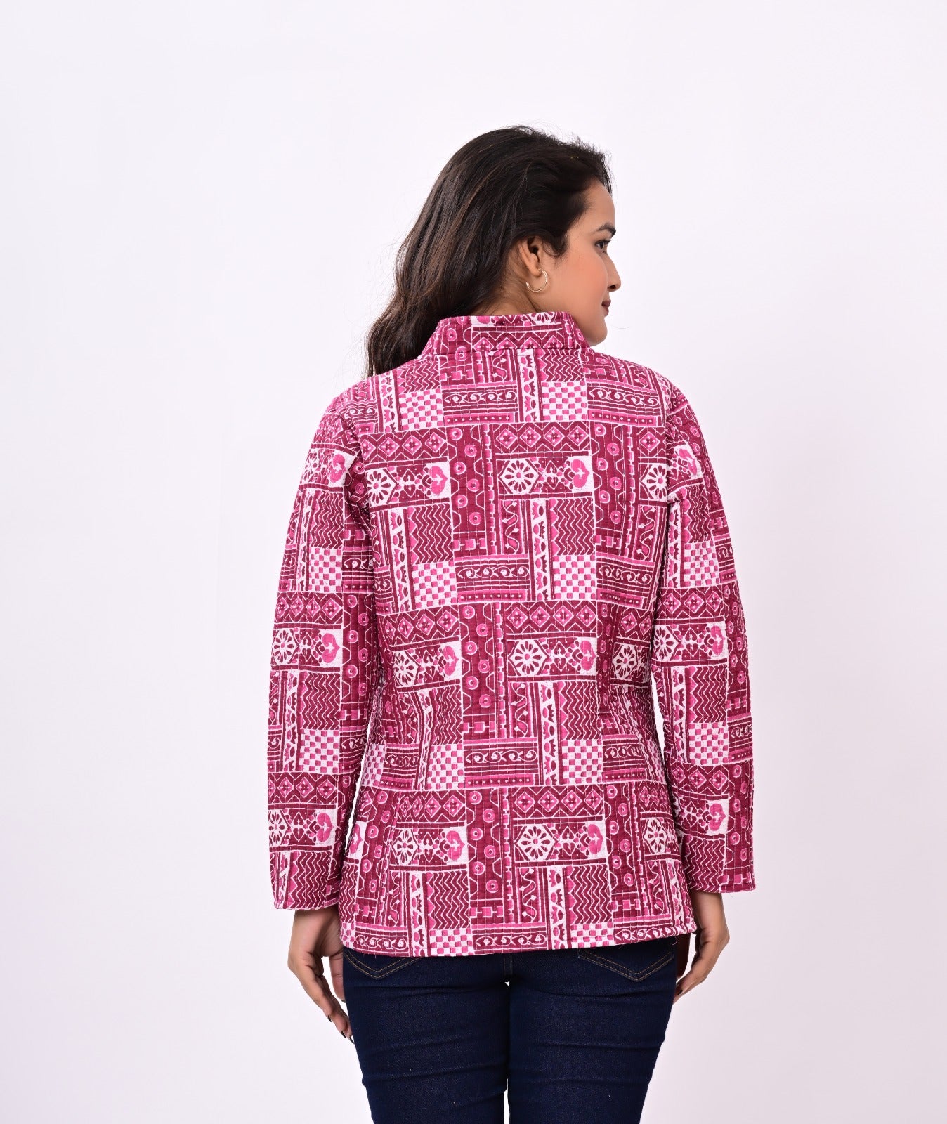 Jaipuri Quilted Reversible Cotton Winter Jacket | Custom Prints | Sizes XXS–7XL | House of the Handblock