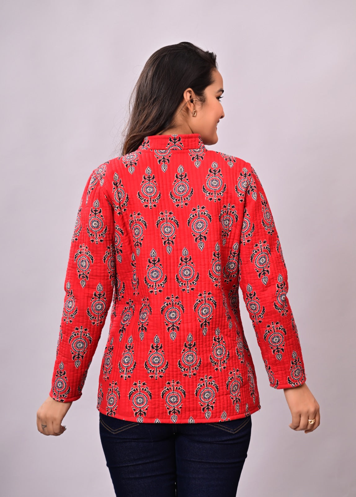 Jaipuri Quilted Reversible Cotton Winter Jacket | Custom Prints | Sizes XXS–7XL | House of the Handblock