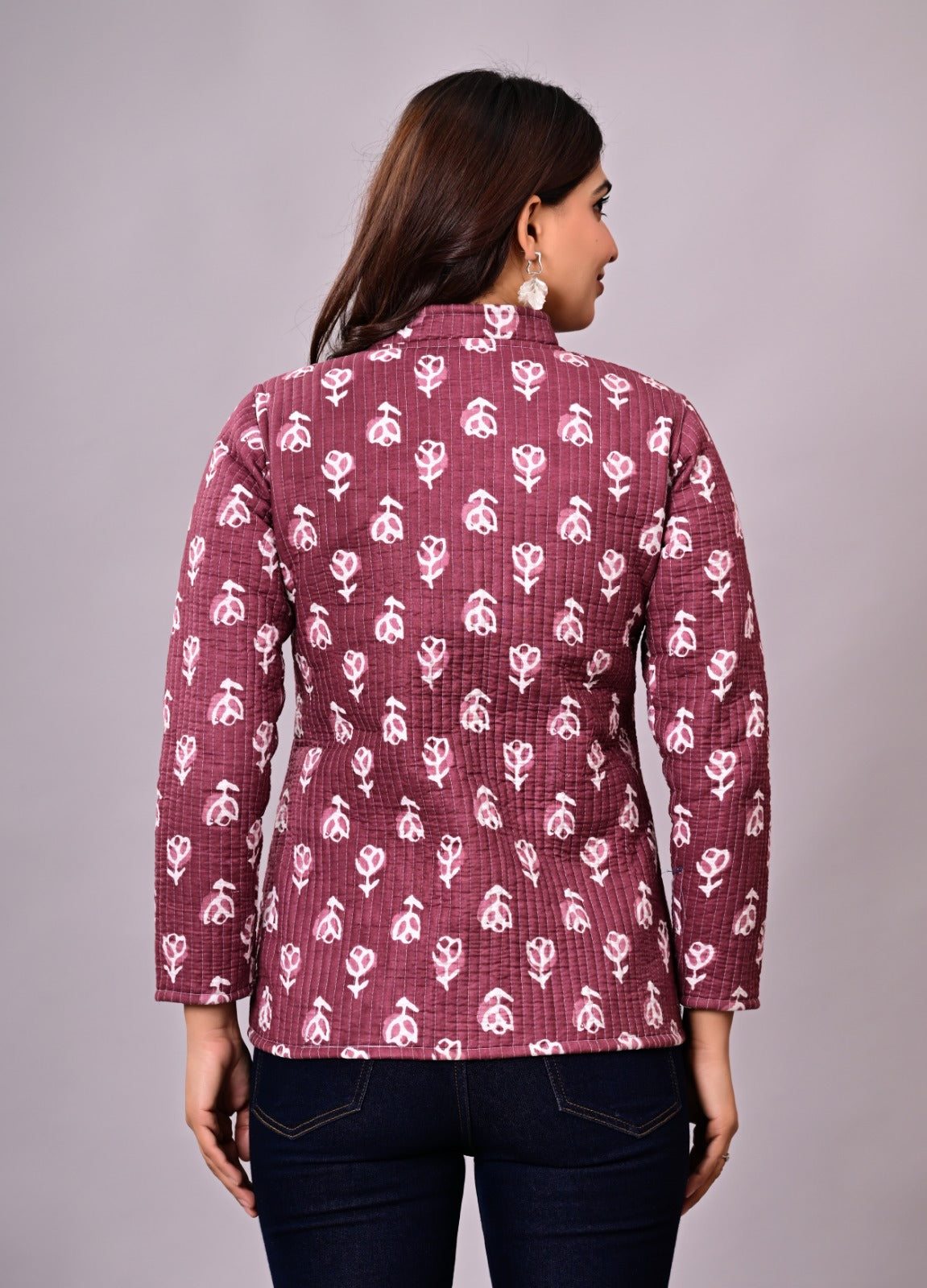 Jaipuri Quilted Reversible Cotton Winter Jacket | Custom Prints | Sizes XXS–7XL | House of the Handblock