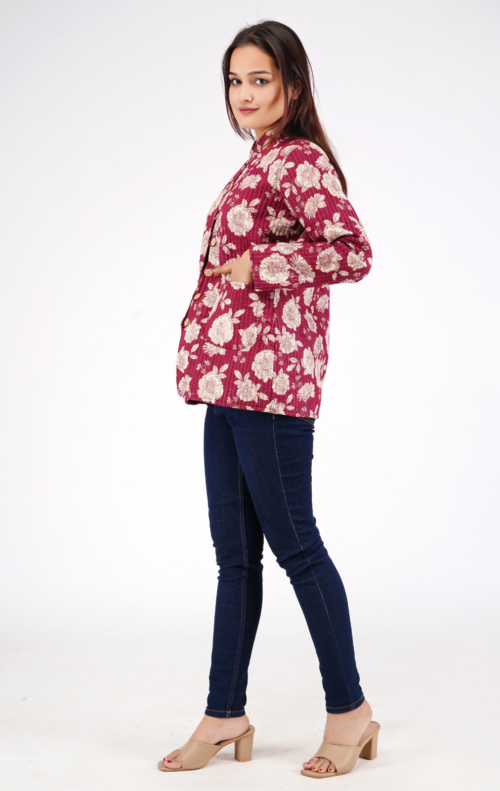 Jaipuri Quilted Reversible Cotton Winter Jacket | Custom Prints | Sizes XXS–7XL | House of the Handblock