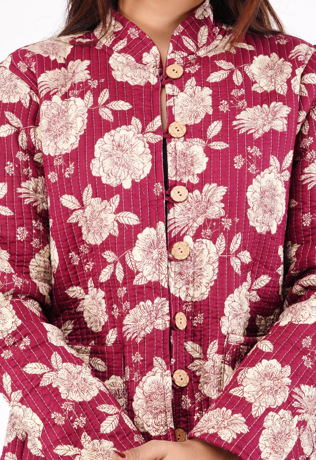 Jaipuri Quilted Reversible Cotton Winter Jacket | Custom Prints | Sizes XXS–7XL | House of the Handblock