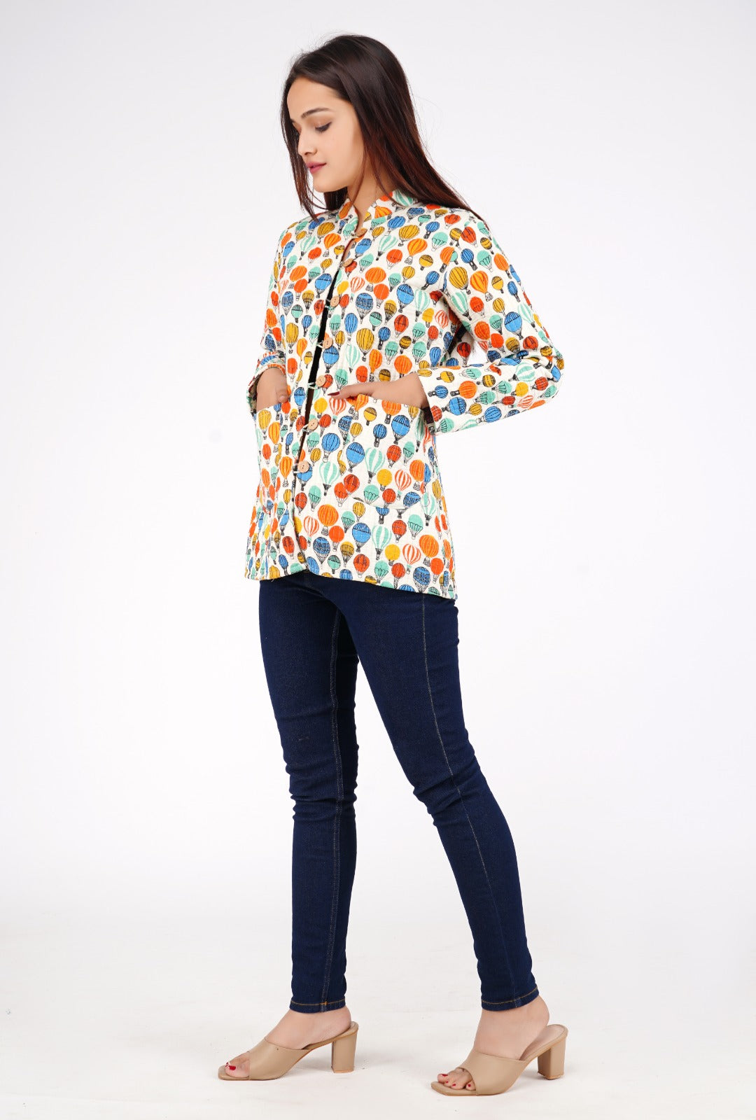 Jaipuri Quilted Reversible Cotton Winter Jacket | Custom Prints | Sizes XXS–7XL | House of the Handblock