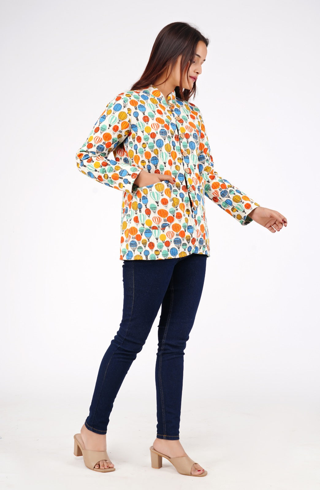 Jaipuri Quilted Reversible Cotton Winter Jacket | Custom Prints | Sizes XXS–7XL | House of the Handblock