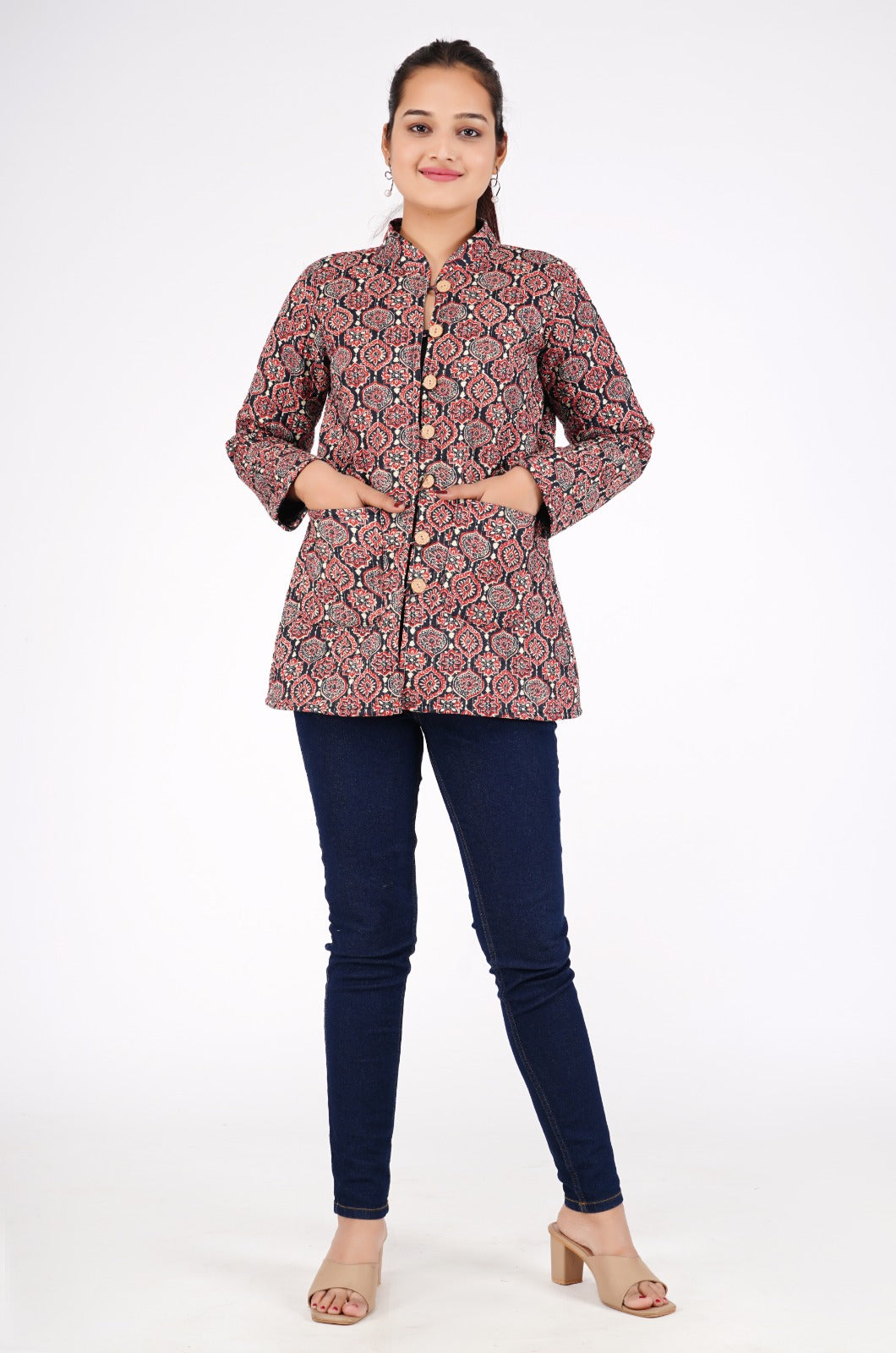 Jaipuri Quilted Reversible Cotton Winter Jacket | Custom Prints | Sizes XXS–7XL | House of the Handblock