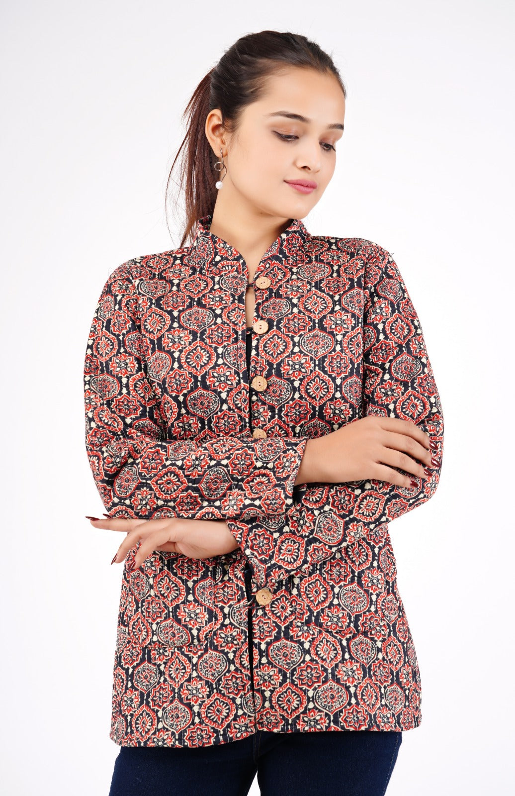 Jaipuri Quilted Reversible Cotton Winter Jacket | Custom Prints | Sizes XXS–7XL | House of the Handblock