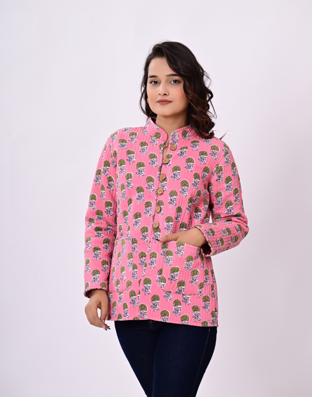 Jaipuri Quilted Reversible Cotton Winter Jacket | Custom Prints | Sizes XXS–7XL | House of the Handblock