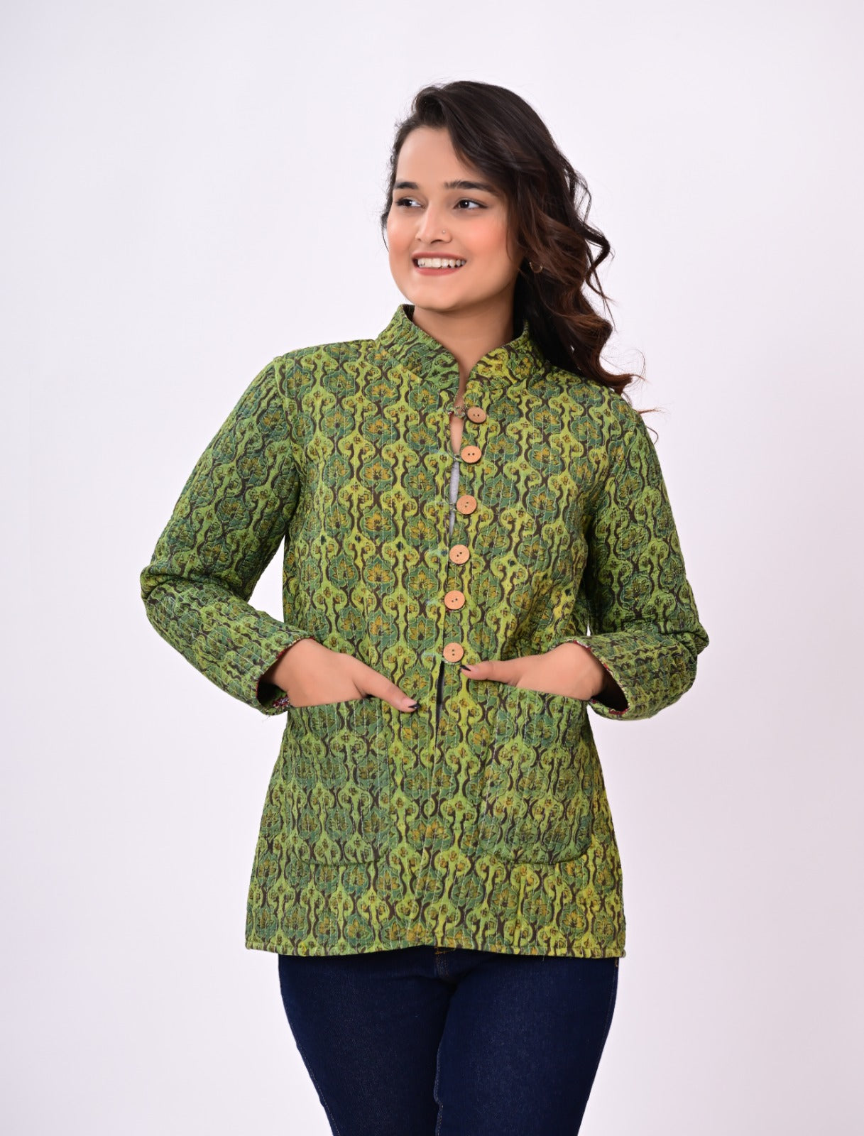 Jaipuri Quilted Reversible Cotton Winter Jacket | Custom Prints | Sizes XXS–7XL | House of the Handblock