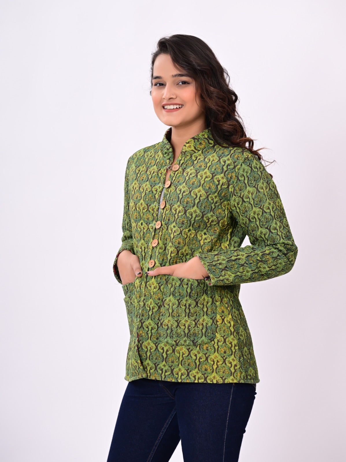 Jaipuri Quilted Reversible Cotton Winter Jacket | Custom Prints | Sizes XXS–7XL | House of the Handblock