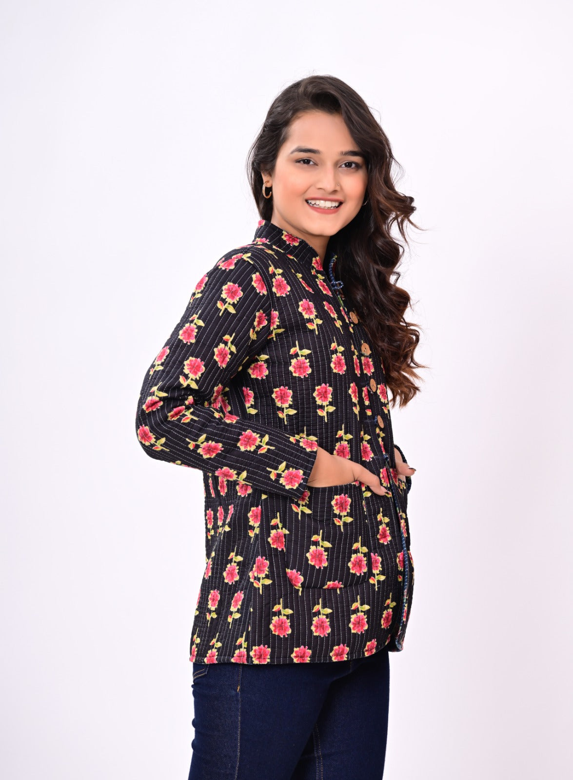 Jaipuri Quilted Reversible Cotton Winter Jacket | Custom Prints | Sizes XXS–7XL | House of the Handblock