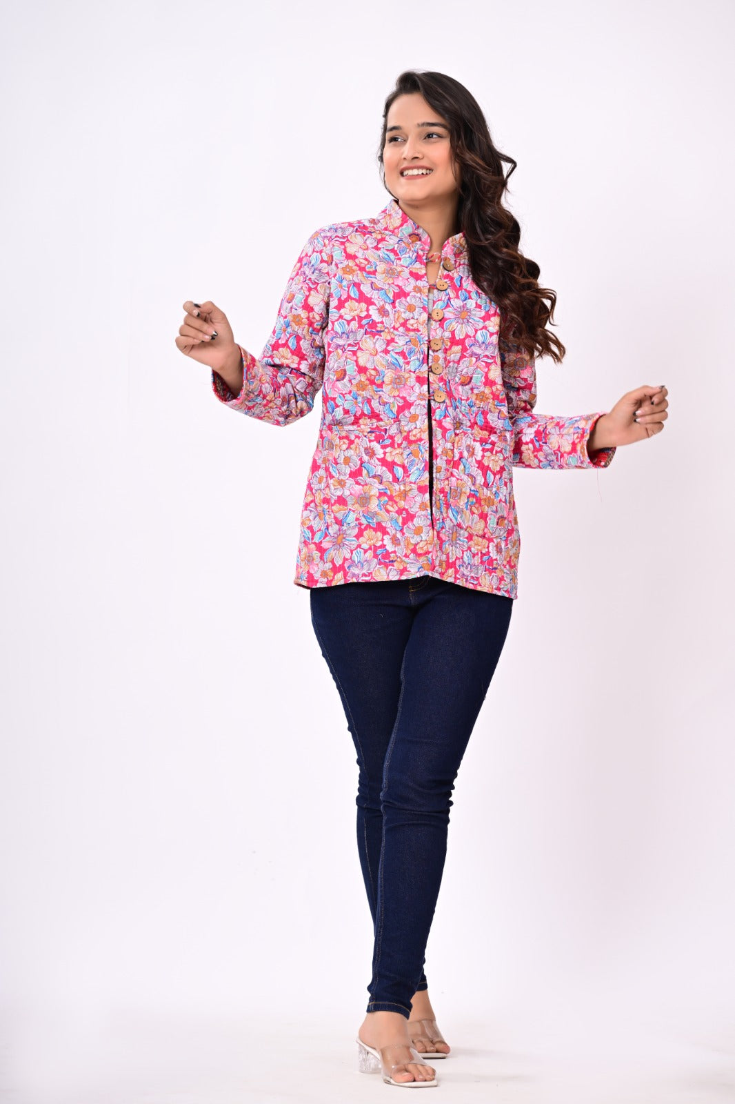 Jaipuri Quilted Reversible Cotton Winter Jacket | Custom Prints | Sizes XXS–7XL | House of the Handblock