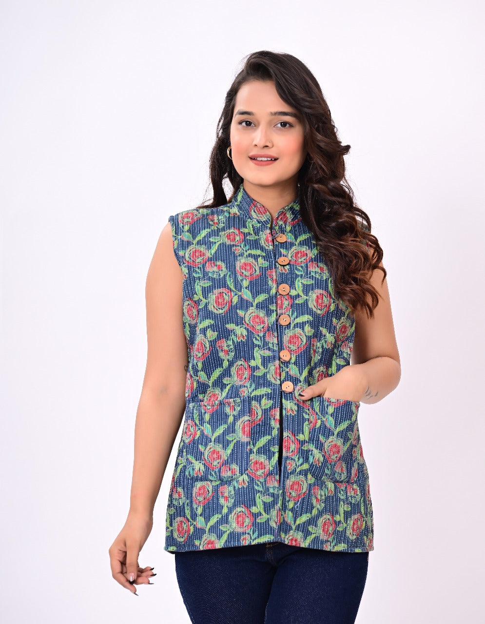 Jaipuri Quilted Reversible Cotton Winter Jacket | Custom Prints | Sizes XXS–7XL | House of the Handblock