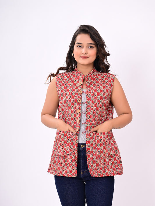 Jaipuri Quilted Reversible Cotton Winter Jacket | Custom Prints | Sizes XXS–7XL | House of the Handblock
